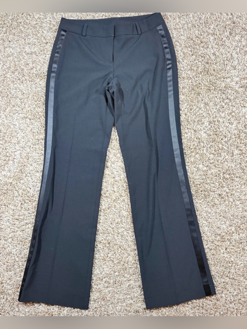 Womans satin tuxedo striped Dress Pants never used. Very nice .